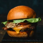 BBQ burger marhából